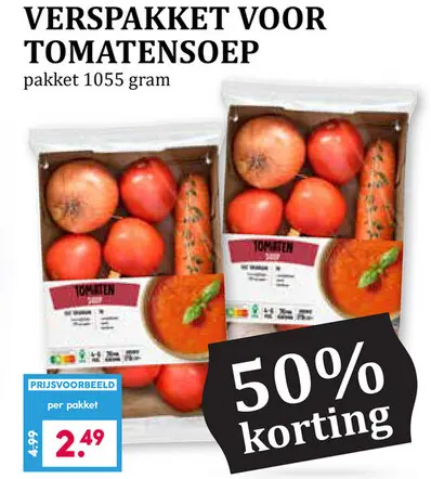 Aanbieding: Verspakket voor tomatensoep