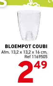 Promotie: Bloempot coubi