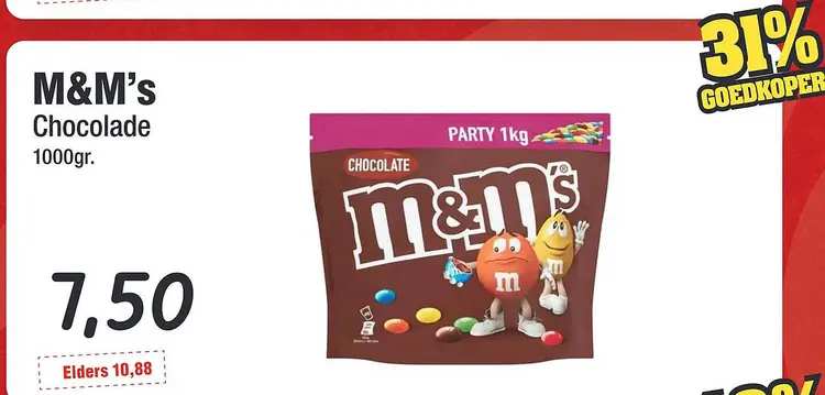 Aanbieding: M&M's Chocolade
