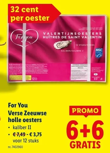 Promotie: Verse Zeeuwse holle oesters