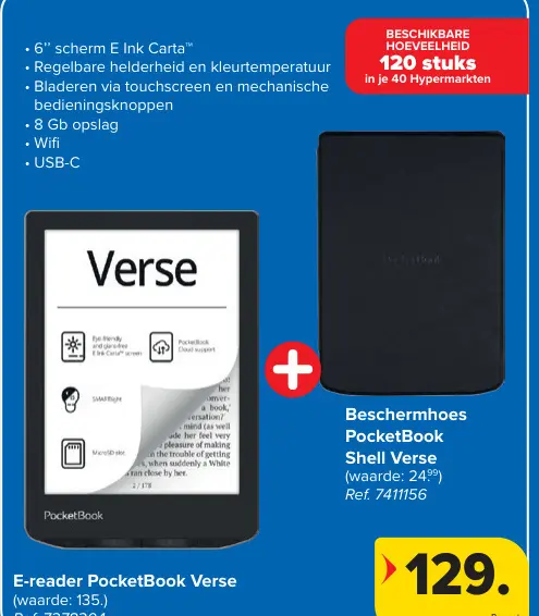 Promotie: E-reader PocketBook Verse