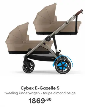 Aanbieding: Cybex E-Gazelle S tweeling kinderwagen