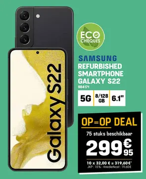 Aanbieding: SAMSUNG REFURBISHED SMARTPHONE GALAXY S22