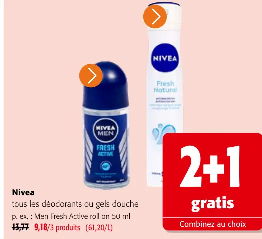 Offre: Men Fresh Active roll on