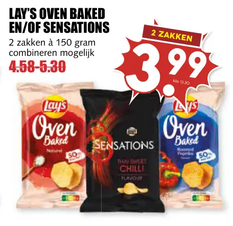 Aanbieding: Oven baked en/of sensations
