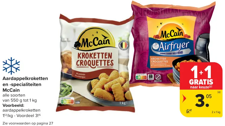 Promotie: Aardappelkroketten en -specialiteiten