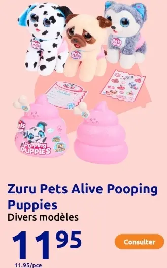 Offre: Pets Alive Pooping Puppies