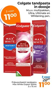 Aanbieding: Colgate tandpasta in doosje