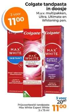 Aanbieding: Tandpasta in doosje