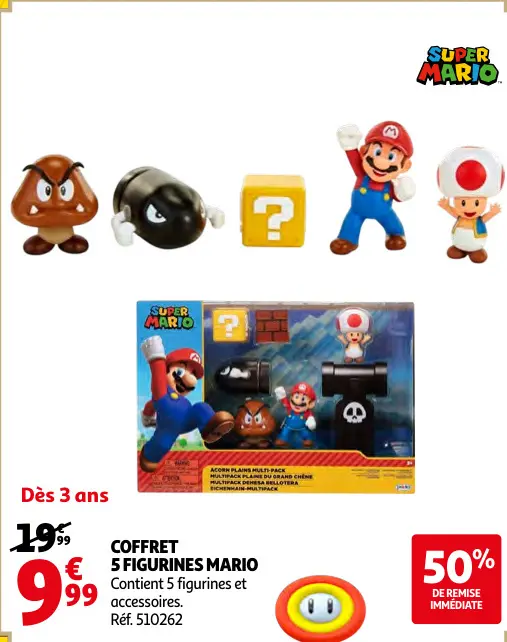 Offre: Coffret 5 figurines mario