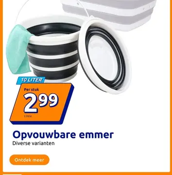 Aanbieding: Opvouwbare emmer