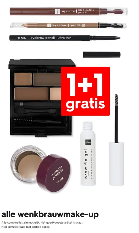 Promotie: Alle wenkbrauwmake-up
