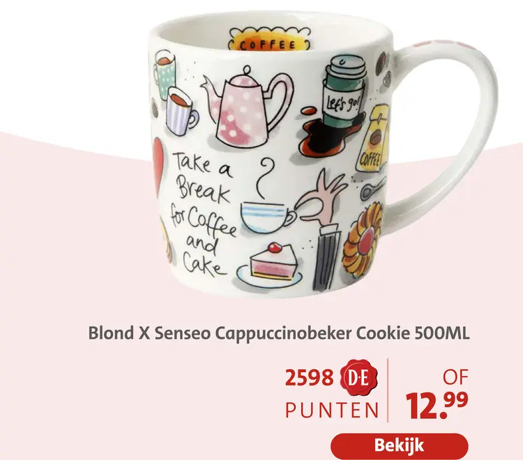 Aanbieding: Cappuccinobeker Cookie