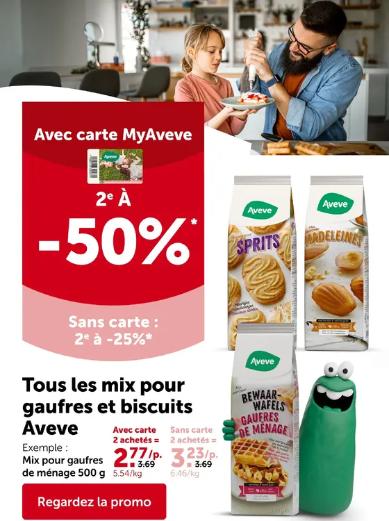 Offre: Tous les mix pour gaufres et biscuits