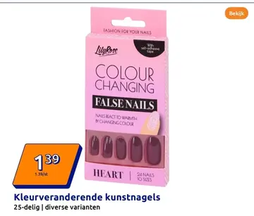 Aanbieding: Kleurveranderende kunstnagels