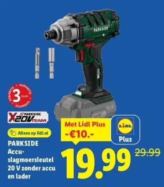 Aanbieding: Accu-slagmoersleutel