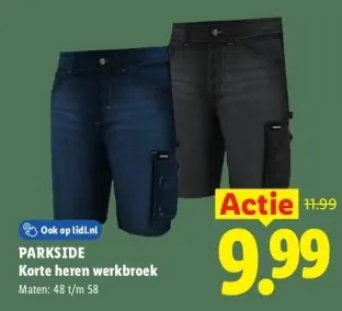 Aanbieding: Korte heren werkbroek