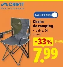 Offre: Chaise de camping