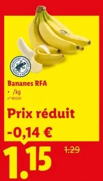 Offre: Bananes RFA