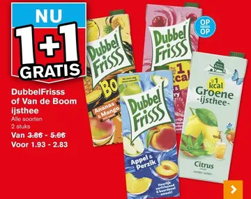 Aanbieding: DubbelFrisss of Van de Boom ijsthee