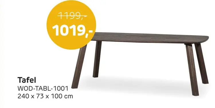 Aanbieding: Tafel