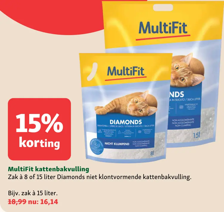 Aanbieding: MultiFit Kattenbakvulling