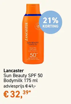 Aanbieding: Lancaster Sun Beauty SPF 50 Bodymilk