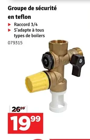 Offre: Groupe de sécurité en teflon