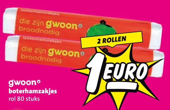 Aanbieding: Boterhamzakjes