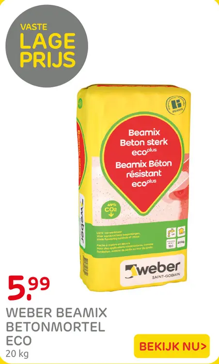 Aanbieding: Weber Beamix betonmortel eco
