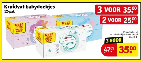 Promotie: Kruidvat babydoekjes