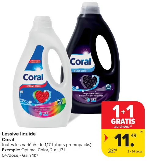 Offre: Lessive liquide