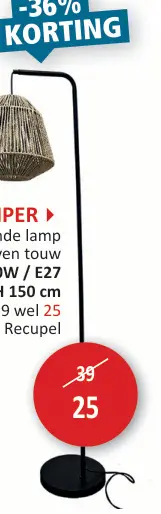 Promotie: staande lamp