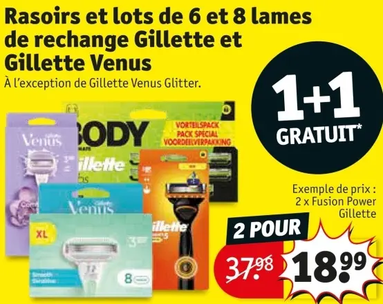 Offre: Rasoirs et lots de 6 et 8 lames de rechange