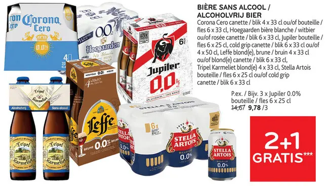 Offre: Bière Sans Alcool / Alcoholvrij Bier