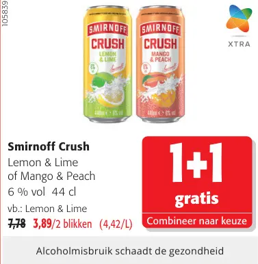 Promotie: Smirnoff Crush