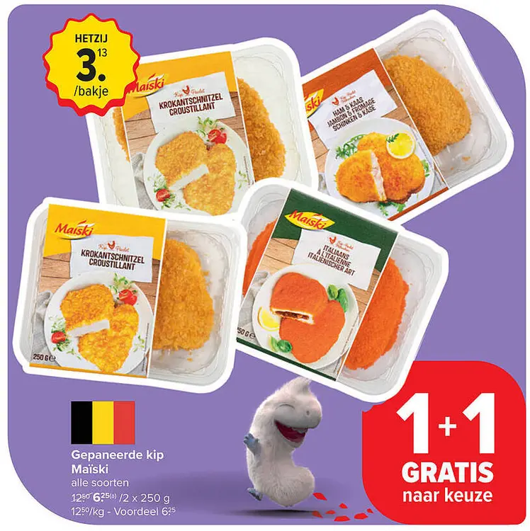 Aanbieding: Gepaneerde kip