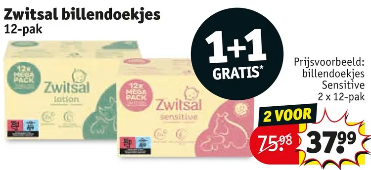 Aanbieding: Billendoekjes 12-pak