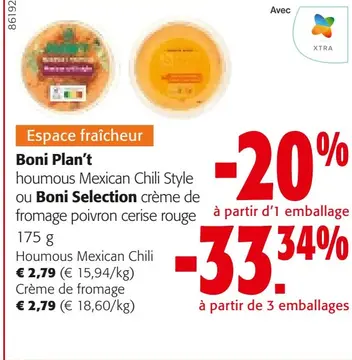 Offre: Boni Plan't houmous Mexican Chili Style ou Bo