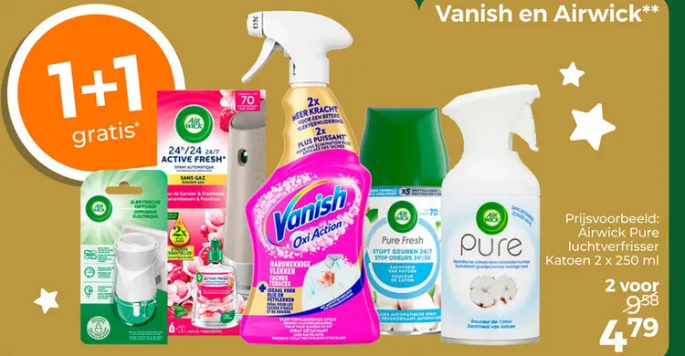 Aanbieding: Airwick Pure luchtverfrisser Katoen