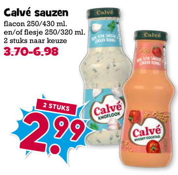 Aanbieding: Calvé sauzen