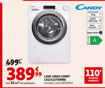 Aanbieding: Lave-linge CANDY css1413twmre