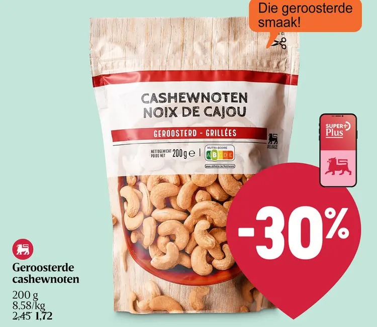 Promotie: Geroosterde cashewnoten
