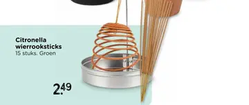 Aanbieding: Citronella wierrooksticks