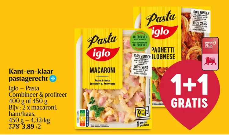 Promotie: Kant-en-klaar pastagerecht