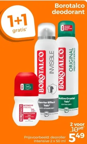 Aanbieding: Borotalco deodorant