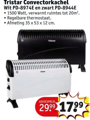 Promotie: Tristar Convectorkachel