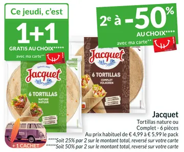 Offre: Tortillas nature ou Complet