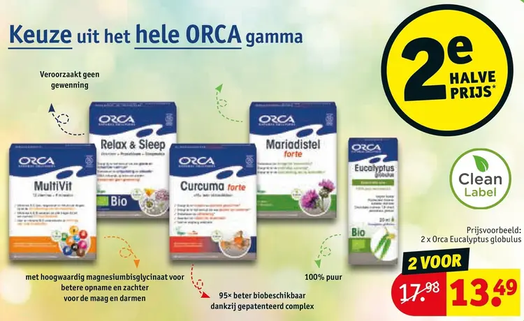 Promotie: Keuze uit het hele ORCA gamma
