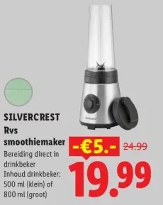 Aanbieding: RVS smoothiemaker